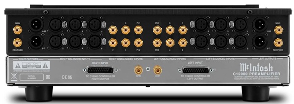 McIntosh C12000 be és kimenetek Audio egység