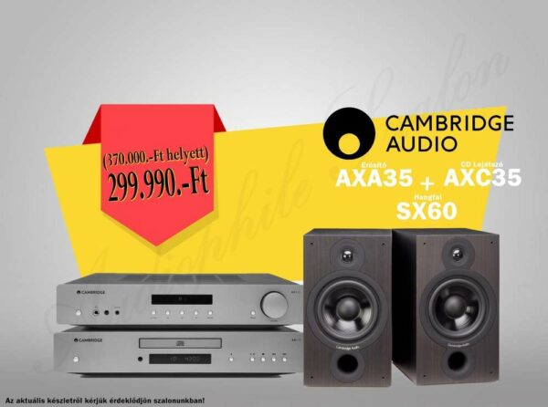 Cambridge Audio AX35 és SX60 Sztereó Szett