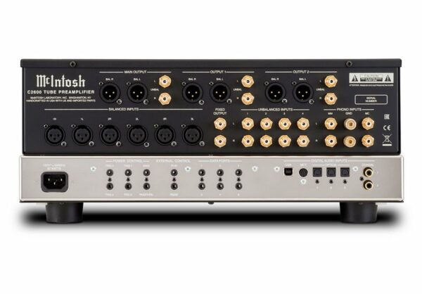 McIntosh C2600 High-End 2 Csatornás Csöves Előerősítő és DSD DAC - Image 3