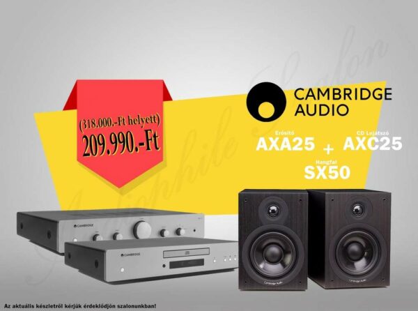 Cambridge Audio AX25 és SX50 Sztereó Szett