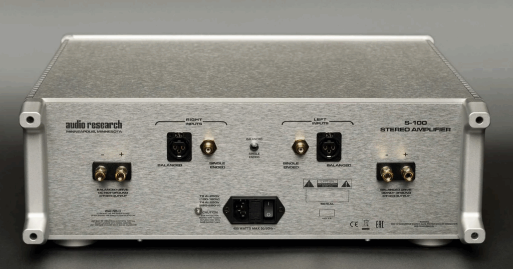 Audio Research S-200 Csatlakozások