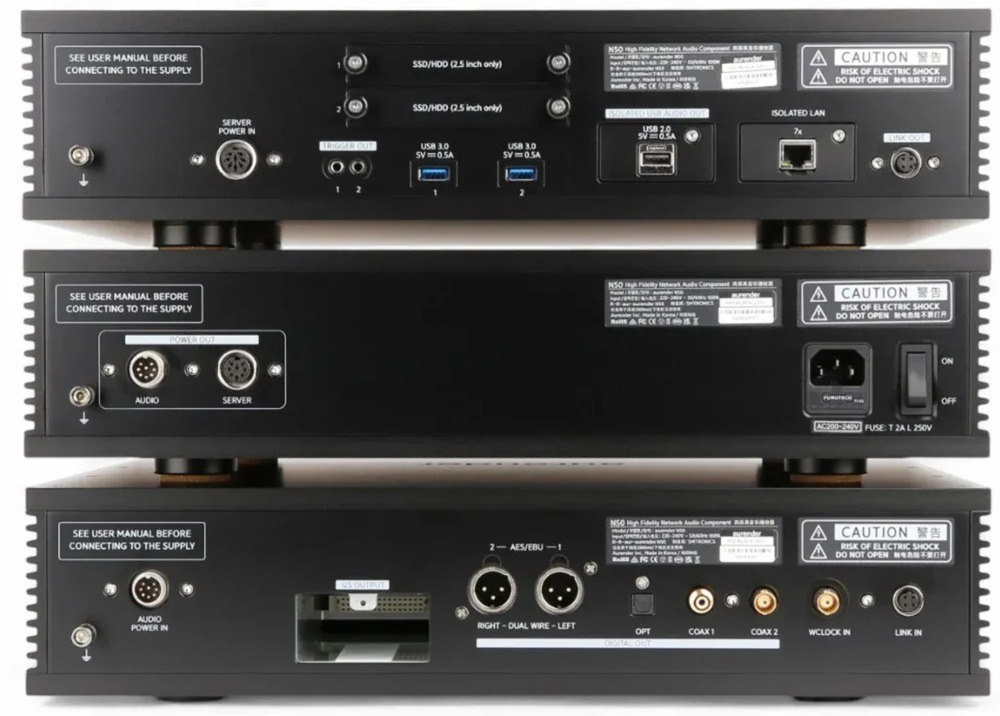 Aurender N50 black rear