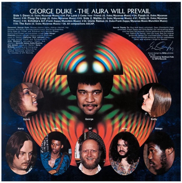 George Duke The Aura Will Prevail mesterszalag belső borító
