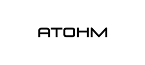 ATOHM logo on a black background
